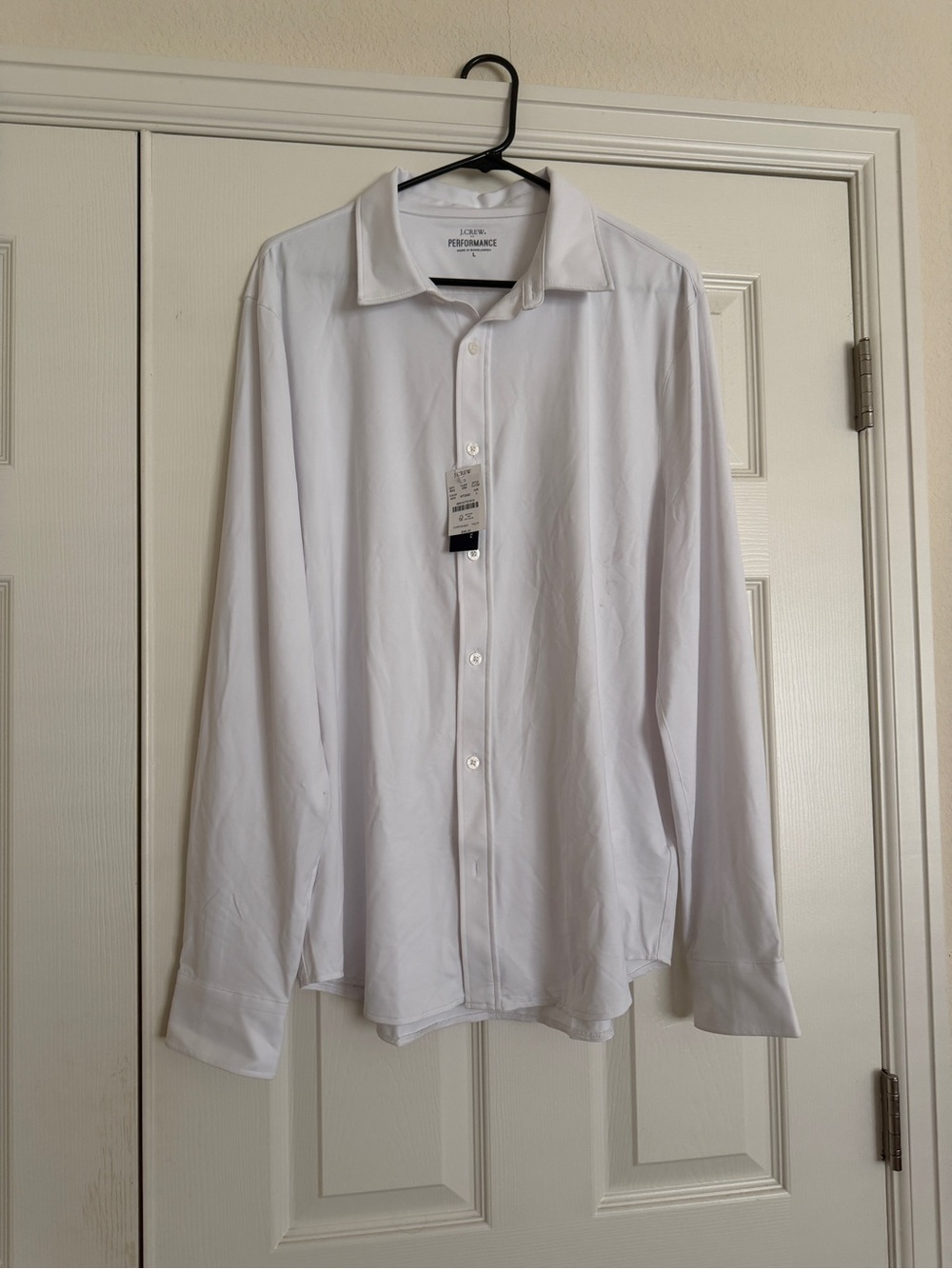 J. Crew White Long-Sleeve Dress Shirt